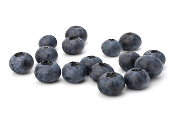 Bilberries or whortleberries cutout