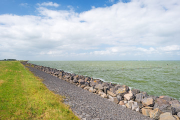 Dike protecting land against water © Naj