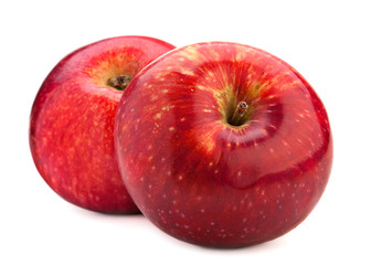 Fototapeta na wymiar Two red apple
