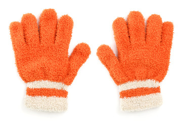 Children's knitted woolen glove