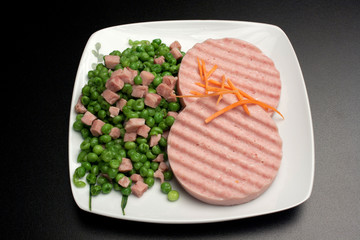 Hamburger & Pisellini