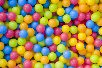 Hundreds of colored plastic balls.