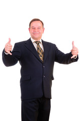 Happy smiling businessman