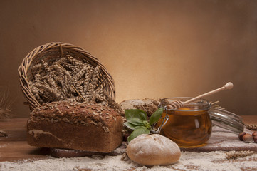 Country theme with baking goods