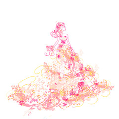 Beautiful princess - doodle - 44643932