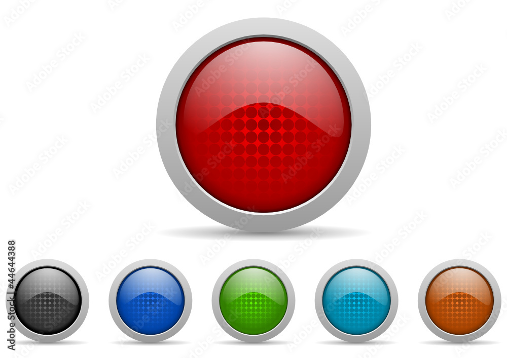 Aufkleber web vector icons set
