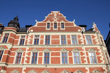 Fototapeta na wymiar Malmo school building, Sweden