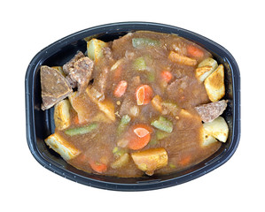 Frozen roast beef and vegetables tv dinner