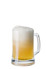Mug of beer with froth