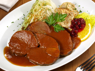 Rehkeule geschmort