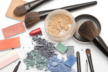 Workplace of makeup artist