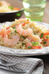 Risotto with shrimps