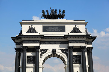 Obraz premium Triumphal Arch in Moscow. 1812.