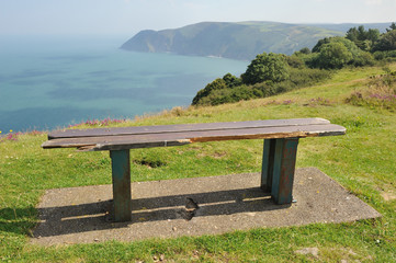 Valley of the Rocks Exmoor - Hollerday Hill Bench