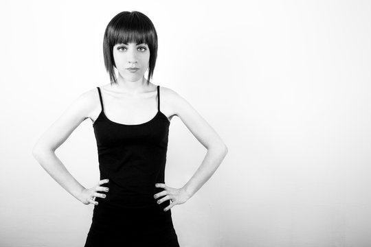 Girl with hands on hips