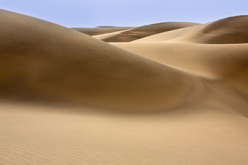 Desert dunes sand in Maspalomas Gran Canaria