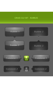 Vector User Interface Elements - Chat Bubbles