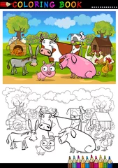 Papier Peint photo Bricolage Animaux de ferme et d& 39 élevage à colorier