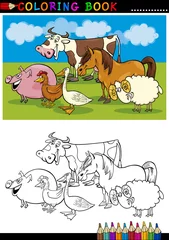 Photo sur Plexiglas Bricolage Animaux de ferme et d& 39 élevage à colorier
