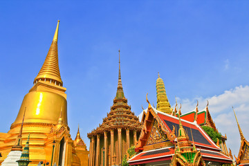 Fototapeta premium The pagoda at Wat Phra Kaew in Thailand