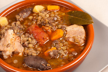 Spanish lentil stew