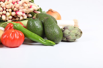 Different types of vegetable