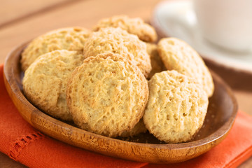 Cookies made with powdered maca or Peruvian ginseng