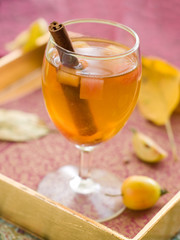 Apple wine or cider