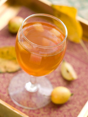 Apple wine or cider