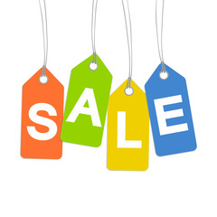 4 bunte Anh&auml;nger mit SALE