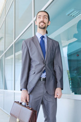 Young businessman on the street