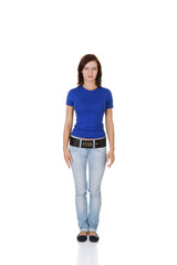 Fototapeta premium Young woman in casual clothes