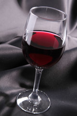red wine and silk drape