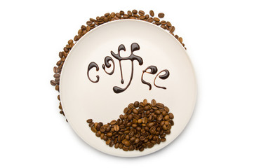 Chocoloate on the plate