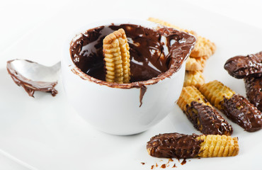 cookies with chocolate