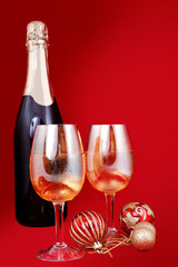 glasses with champagne