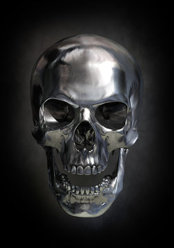 Metallic skull