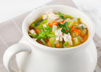 Bowl of vegetable Soup
