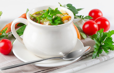 Bowl of vegetable Soup