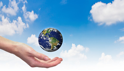 Earth on hand