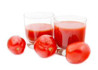 tomatoes juice isolated