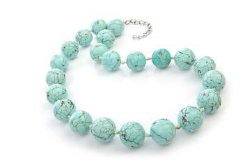 Necklace isolated on the white