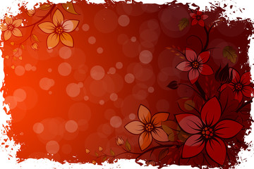 Grungy Flower Background