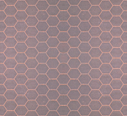 Seamless tileable gray honeycomb background