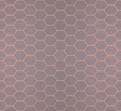 Seamless tileable gray honeycomb background © lacamerachiara