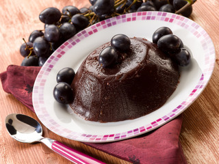black grape pudding