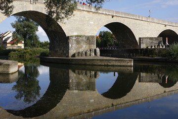 Fototapeta premium Ratisbona - Regensburg il ponte