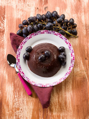black grape pudding