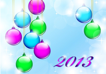 bunte weihnachtskugeln 2013