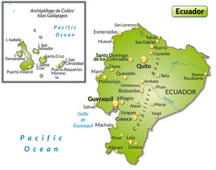 Inselkarte von Ecuador